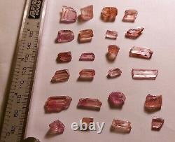 Facet Rough Lot, Color Change Diaspore Crystals, 24 Pieces 75 Crt, 100% Natural