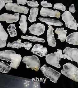 Faden Quartz crystals with unique formation 30 pieces lot, seprate box