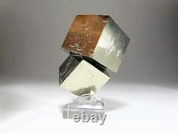 Fine Quality Cubic Pyrite Crystal Combination Piece from Spain #3