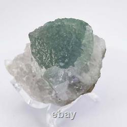 Fluorite on Quartz Matrix Small Piece Fujian Quanzhou China