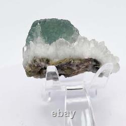 Fluorite on Quartz Matrix Small Piece Fujian Quanzhou China