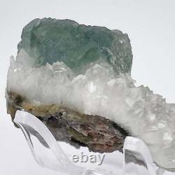 Fluorite on Quartz Matrix Small Piece Fujian Quanzhou China