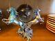 Franklin Mint Pewter Unicorns Of The New Age With Crystal Ball 2 Pieces