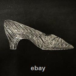 Fred Curtis Waterford Crystal Slipper Book Piece Glass Shoe Signed & Dated 1996