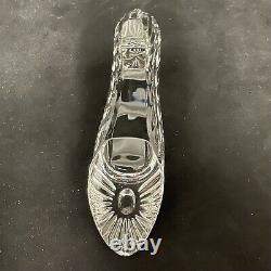 Fred Curtis Waterford Crystal Slipper Book Piece Glass Shoe Signed & Dated 1996