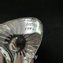 Fred Curtis Waterford Crystal Slipper Book Piece Glass Shoe Signed & Dated 1996