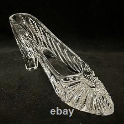 Fred Curtis Waterford Crystal Slipper Book Piece Glass Shoe Signed & Dated 1996