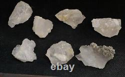 Fully Etched Transparent Quartz Crystals beautiful pieces from skardu, SB11