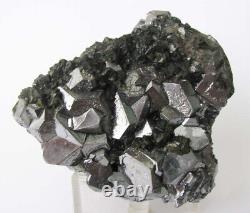 GALENA BRILLIANT OCTAHEDRAL CRYSTALS & TETRAHEDRITES from PERÚ. GREAT PIECE