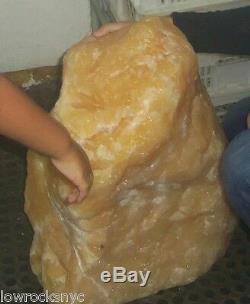 GIANT ROUGH YELLOW CALCITE 94 Kg = 207 Lbs COLLETOR PIECE