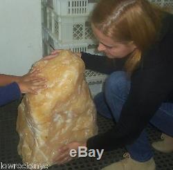 GIANT ROUGH YELLOW CALCITE 94 Kg = 207 Lbs COLLETOR PIECE