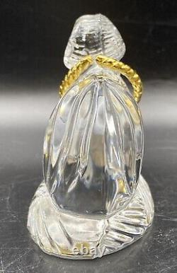 GORHAM NATIVITY Crystal RAM with Golden Rope Original Box