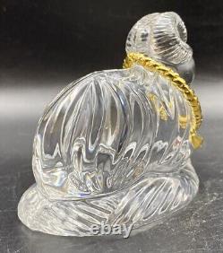 GORHAM NATIVITY Crystal RAM with Golden Rope Original Box