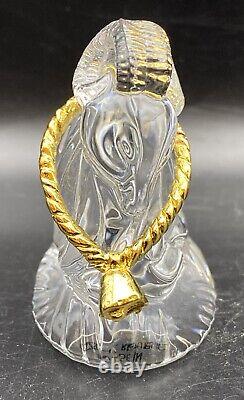 GORHAM NATIVITY Crystal RAM with Golden Rope Original Box