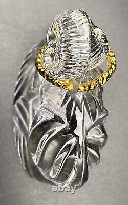 GORHAM NATIVITY Crystal RAM with Golden Rope Original Box