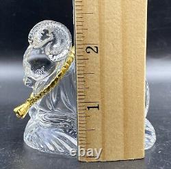 GORHAM NATIVITY Crystal RAM with Golden Rope Original Box