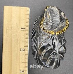 GORHAM NATIVITY Crystal RAM with Golden Rope Original Box