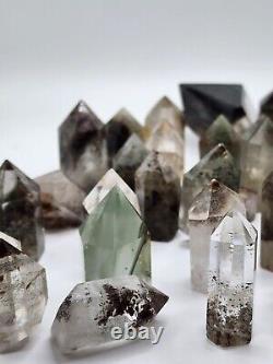 Garden Quartz, Lodolite, Obelisk Mini Point WHOLESALE 51 Pieces Phantom Quartz