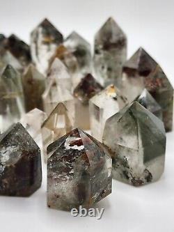 Garden Quartz, Lodolite, Obelisk Mini Point WHOLESALE 51 Pieces Phantom Quartz