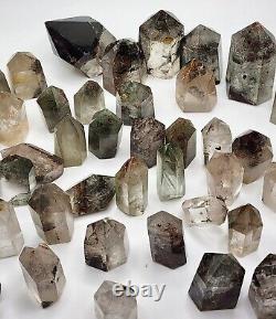 Garden Quartz, Lodolite, Obelisk Mini Point WHOLESALE 51 Pieces Phantom Quartz