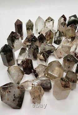 Garden Quartz, Lodolite, Obelisk Mini Point WHOLESALE 54 Pieces Phantom Quartz