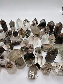 Garden Quartz, Lodolite, Obelisk Mini Point WHOLESALE 54 Pieces Phantom Quartz