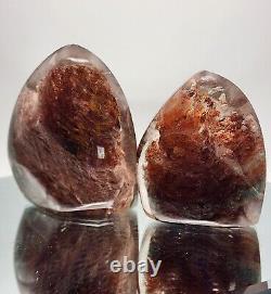 Garden Quartz, Lodolite, Phantom Quartz, 2 Freeforms, Statement Piece