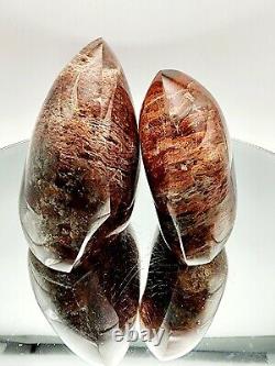 Garden Quartz, Lodolite, Phantom Quartz, 2 Freeforms, Statement Piece