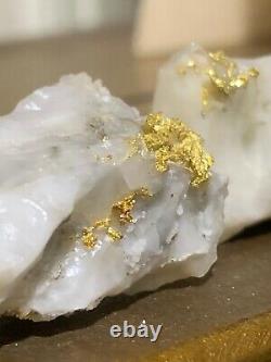 Gold, quartz, stibiconite 2 Pieces Total 20 Grams Im not 100 Percent Stone