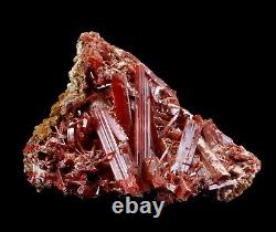 Gorgeous Crocoite Crystals on Matrix Red Lead Mine Old Piece Dundas Tasmania