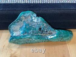 Gorgeous Polished Bullseye Malachite & Chrysocolla Specimen, Collectors Piece