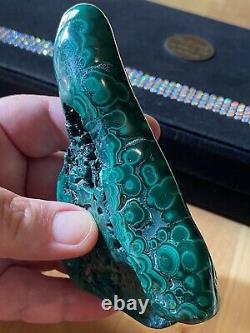 Gorgeous Polished Bullseye Malachite & Chrysocolla Specimen, Collectors Piece