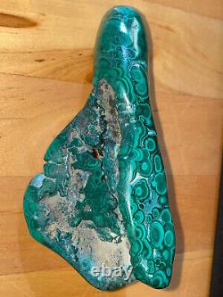 Gorgeous Polished Bullseye Malachite & Chrysocolla Specimen, Collectors Piece