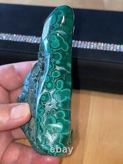 Gorgeous Polished Bullseye Malachite & Chrysocolla Specimen, Collectors Piece