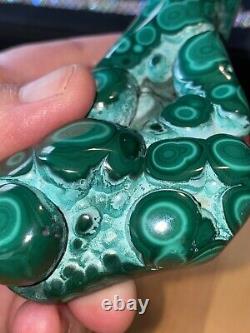 Gorgeous Polished Bullseye Malachite & Chrysocolla Specimen, Collectors Piece