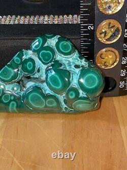 Gorgeous Polished Bullseye Malachite & Chrysocolla Specimen, Collectors Piece