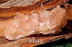 Gorgeous pointed Pink Samadhi Quartz 1078gm Healing Cluster Mineral Specimens