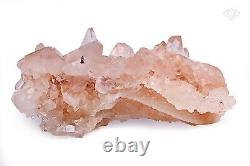 Gorgeous pointed Pink Samadhi Quartz 1078gm Healing Cluster Mineral Specimens
