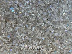 Grade A++ Angel Aura Crystal Semi Tumbled Gemstone Mini Chips 4 10 mm, Bulk Lot
