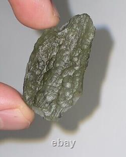 Grade A Moldavite Raw Piece 5.57 gr 27.85 ct Certificate of Authenticity