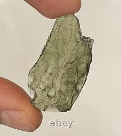 Grade A Moldavite Raw Piece 5.57 gr 27.85 ct Certificate of Authenticity