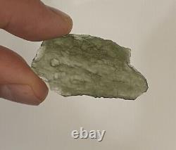 Grade A Moldavite Raw Piece 5.57 gr 27.85 ct Certificate of Authenticity