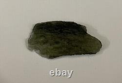 Grade A Moldavite Raw Piece 5.57 gr 27.85 ct Certificate of Authenticity