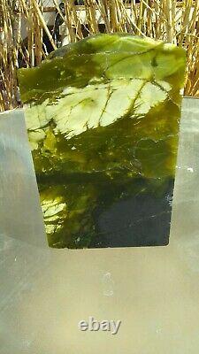 Green Australian Prehnite Semi Transparent Piece Cut & Polished 19.7 Pounds