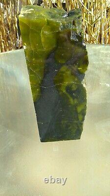 Green Australian Prehnite Semi Transparent Piece Cut & Polished 19.7 Pounds