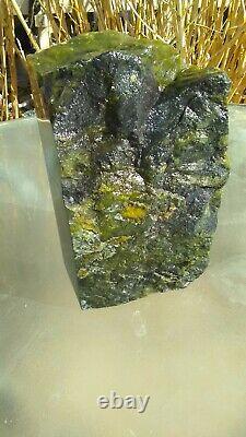 Green Australian Prehnite Semi Transparent Piece Cut & Polished 19.7 Pounds