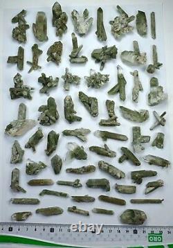 Green Chlorite included Quartz clusters/specimens (60 pieces) Pakistan