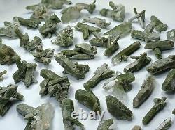 Green Chlorite included Quartz clusters/specimens (60 pieces) Pakistan