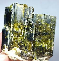 Green & Yellowish Epidote Crystal Step growth Formation #Collection Piece #182g