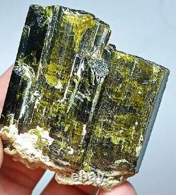 Green & Yellowish Epidote Crystal Step growth Formation #Collection Piece #182g